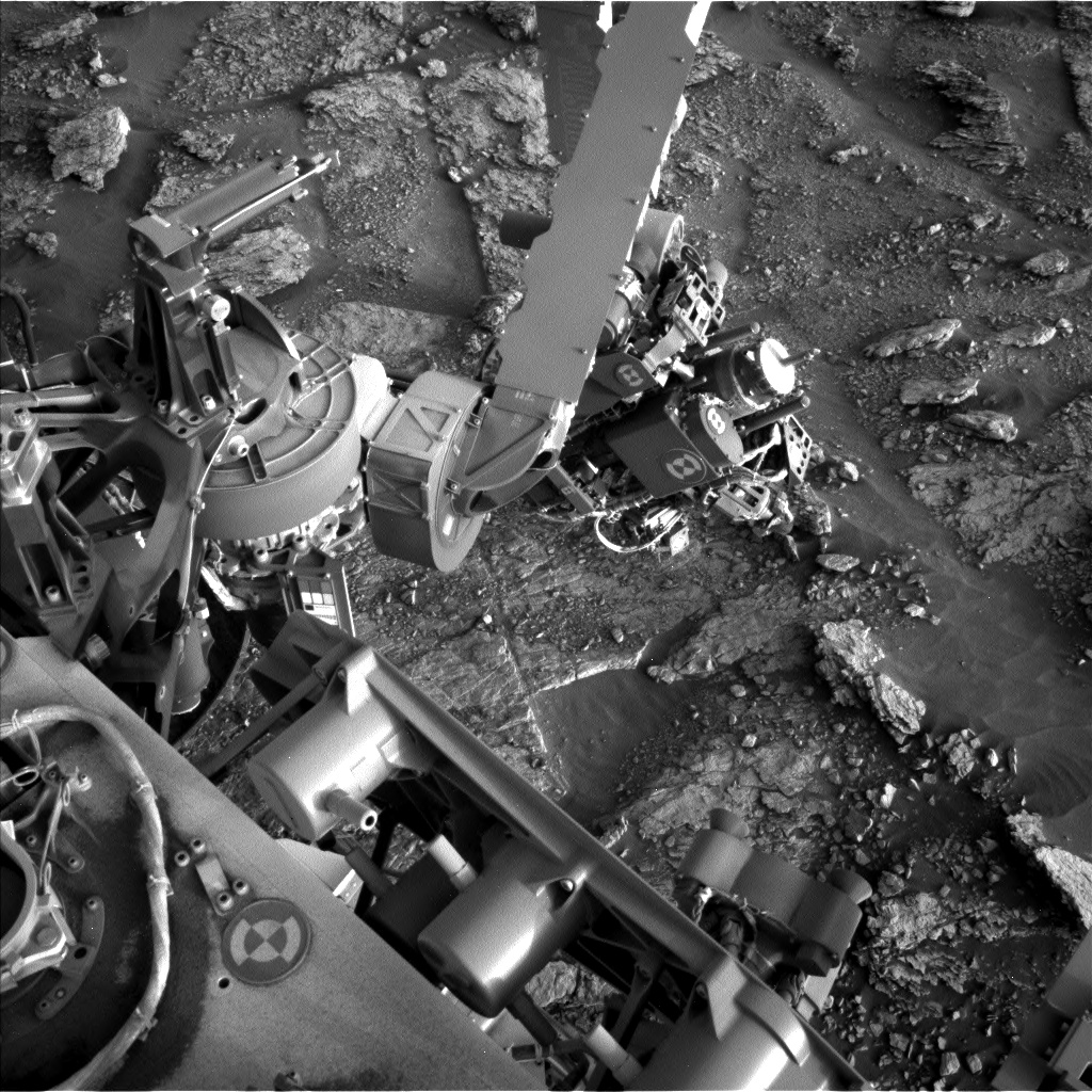 Nasa's Mars rover Curiosity acquired this image using its Left Navigation Camera on Sol 2458, at drive 1666, site number 76