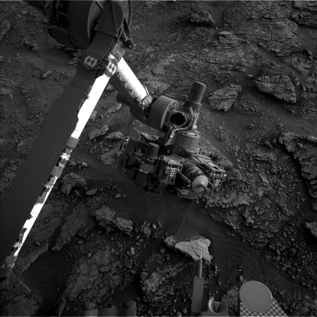 Nasa's Mars rover Curiosity acquired this image using its Left Navigation Camera on Sol 2458, at drive 1666, site number 76