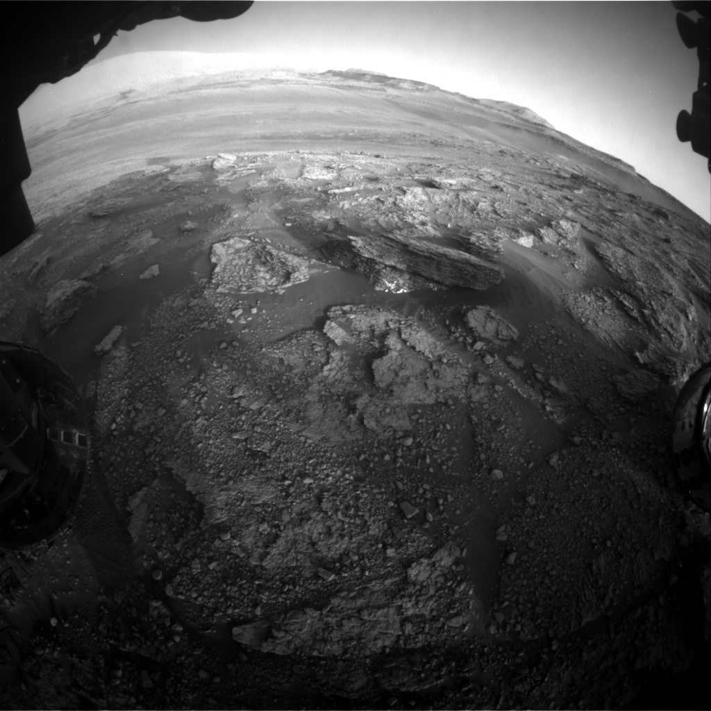 Nasa's Mars rover Curiosity acquired this image using its Front Hazard Avoidance Camera (Front Hazcam) on Sol 2459, at drive 1714, site number 76