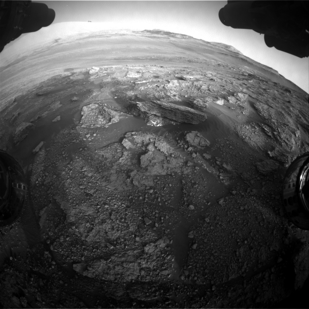Nasa's Mars rover Curiosity acquired this image using its Front Hazard Avoidance Camera (Front Hazcam) on Sol 2459, at drive 1714, site number 76