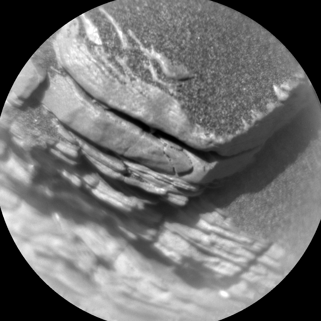 Nasa's Mars rover Curiosity acquired this image using its Chemistry & Camera (ChemCam) on Sol 2461, at drive 1714, site number 76