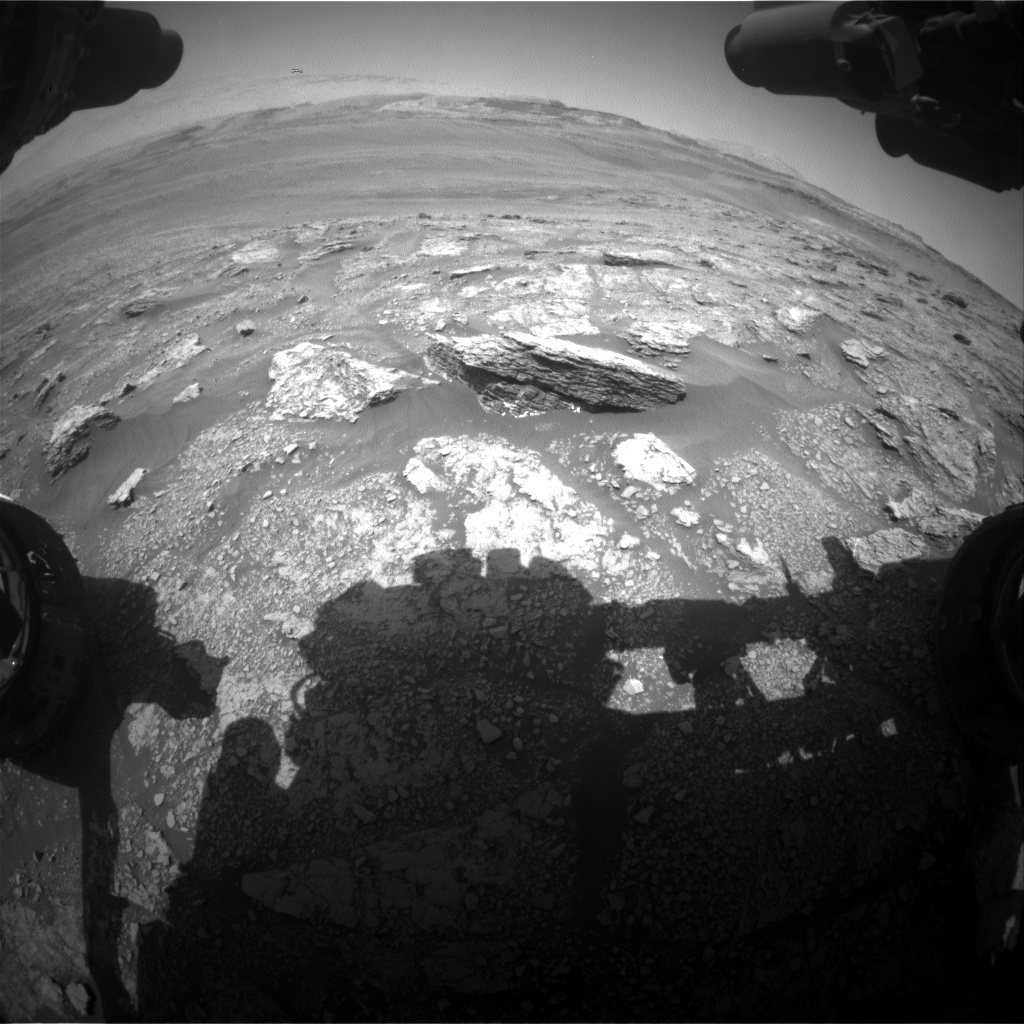 Nasa's Mars rover Curiosity acquired this image using its Front Hazard Avoidance Camera (Front Hazcam) on Sol 2462, at drive 1714, site number 76
