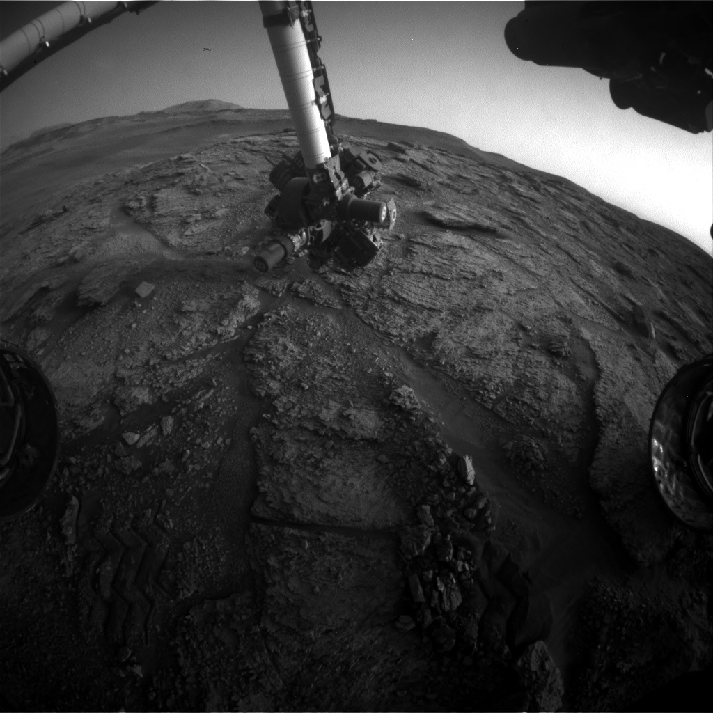 Nasa's Mars rover Curiosity acquired this image using its Front Hazard Avoidance Camera (Front Hazcam) on Sol 2465, at drive 1786, site number 76