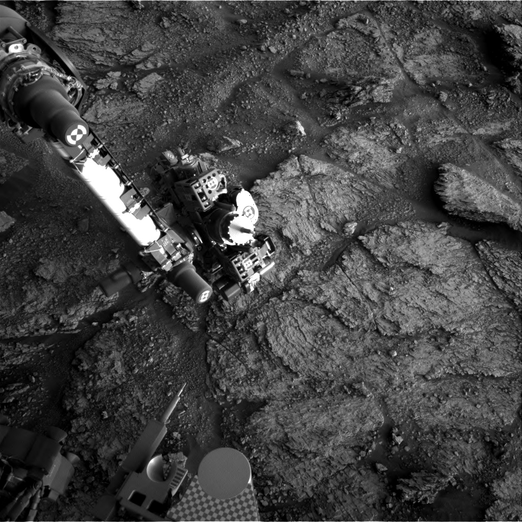 Nasa's Mars rover Curiosity acquired this image using its Right Navigation Camera on Sol 2465, at drive 1786, site number 76