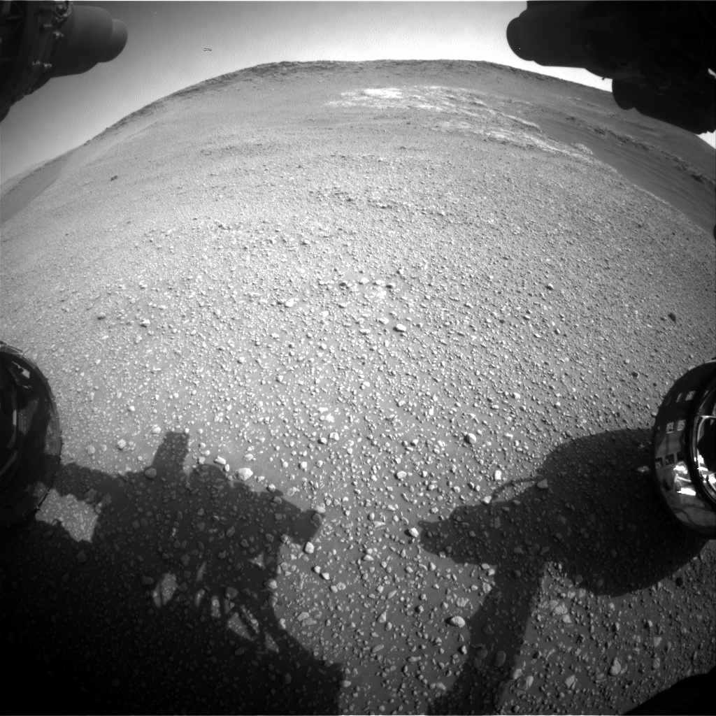 Nasa's Mars rover Curiosity acquired this image using its Front Hazard Avoidance Camera (Front Hazcam) on Sol 2466, at drive 2080, site number 76