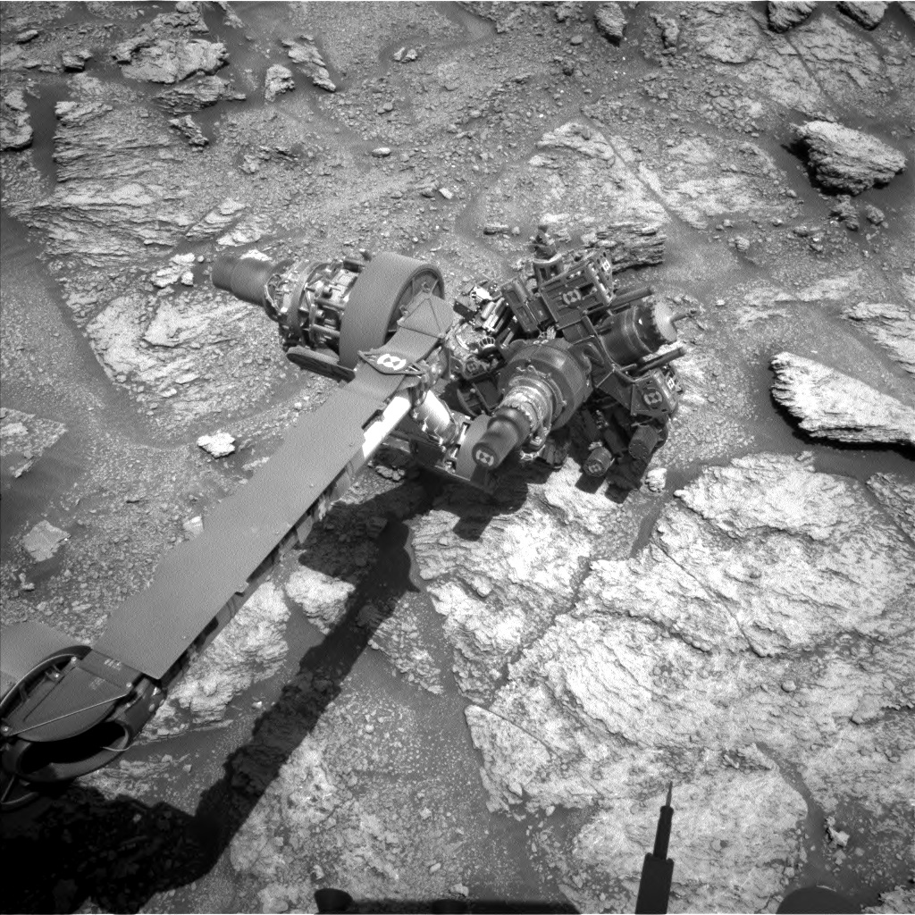 Nasa's Mars rover Curiosity acquired this image using its Left Navigation Camera on Sol 2466, at drive 1786, site number 76