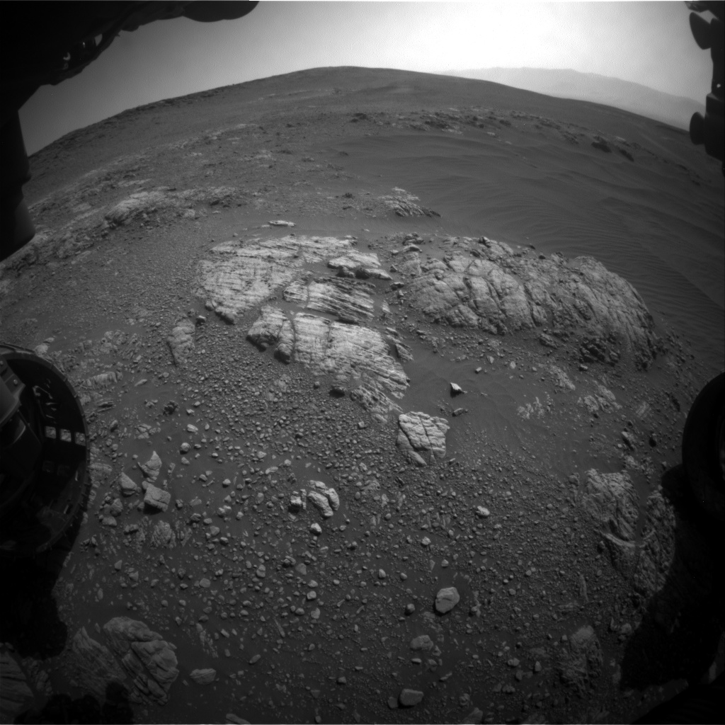 Nasa's Mars rover Curiosity acquired this image using its Front Hazard Avoidance Camera (Front Hazcam) on Sol 2468, at drive 2194, site number 76