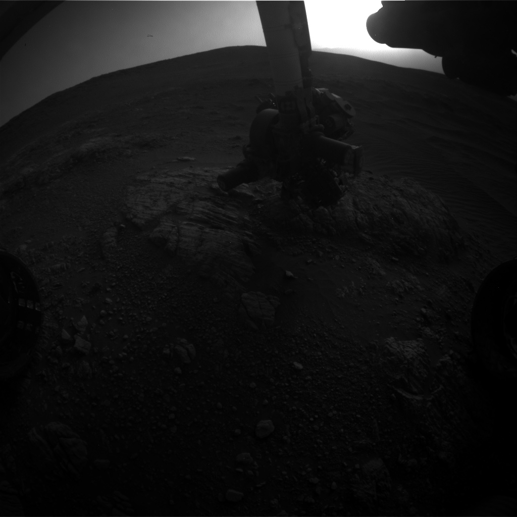 Nasa's Mars rover Curiosity acquired this image using its Front Hazard Avoidance Camera (Front Hazcam) on Sol 2470, at drive 2194, site number 76