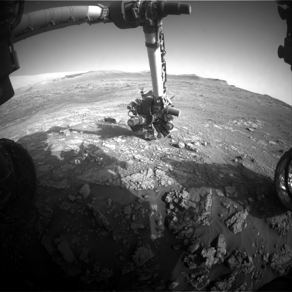 Nasa's Mars rover Curiosity acquired this image using its Front Hazard Avoidance Camera (Front Hazcam) on Sol 2478, at drive 2810, site number 76