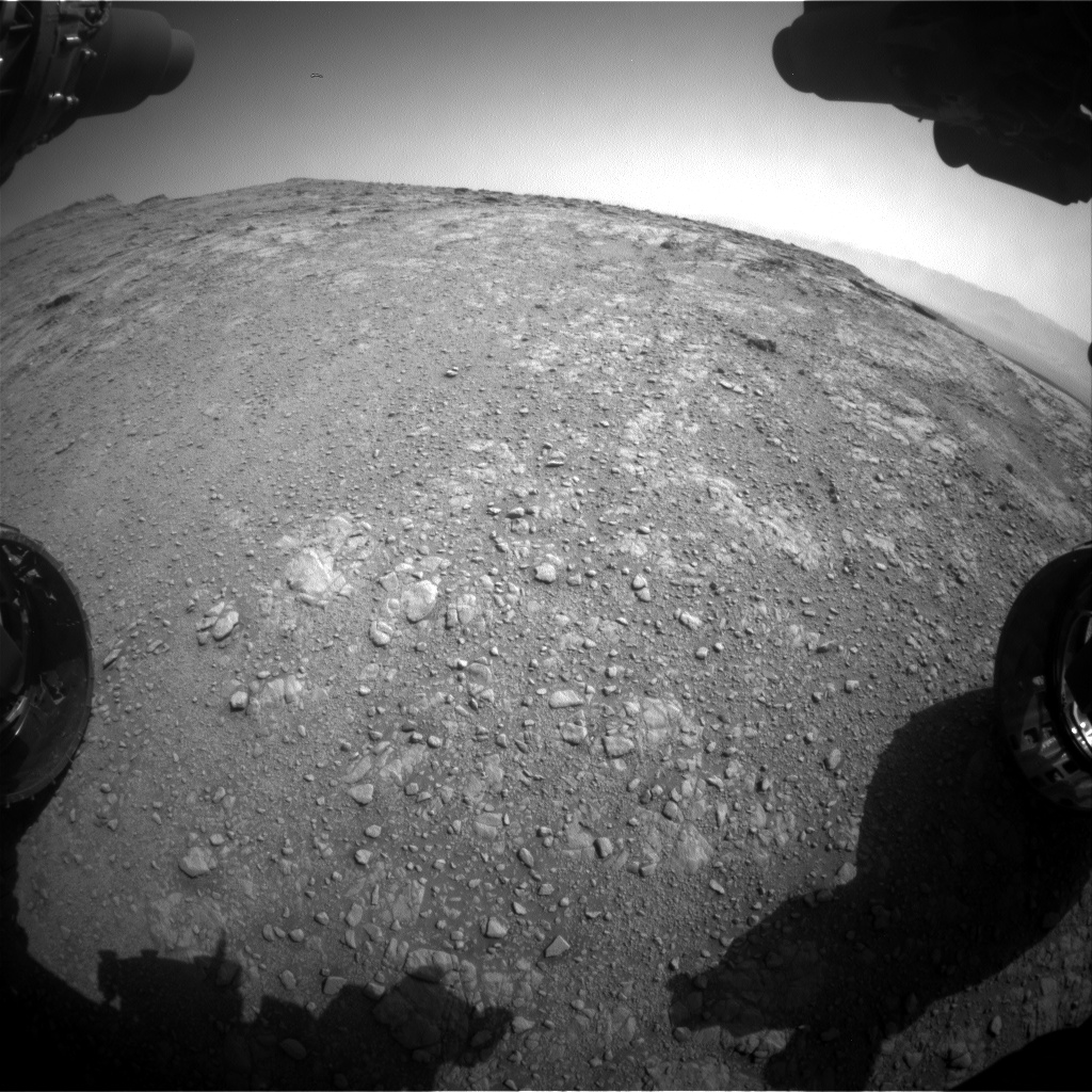 Nasa's Mars rover Curiosity acquired this image using its Front Hazard Avoidance Camera (Front Hazcam) on Sol 2480, at drive 2930, site number 76