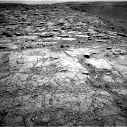 Nasa's Mars rover Curiosity acquired this image using its Left Navigation Camera on Sol 2481, at drive 2966, site number 76