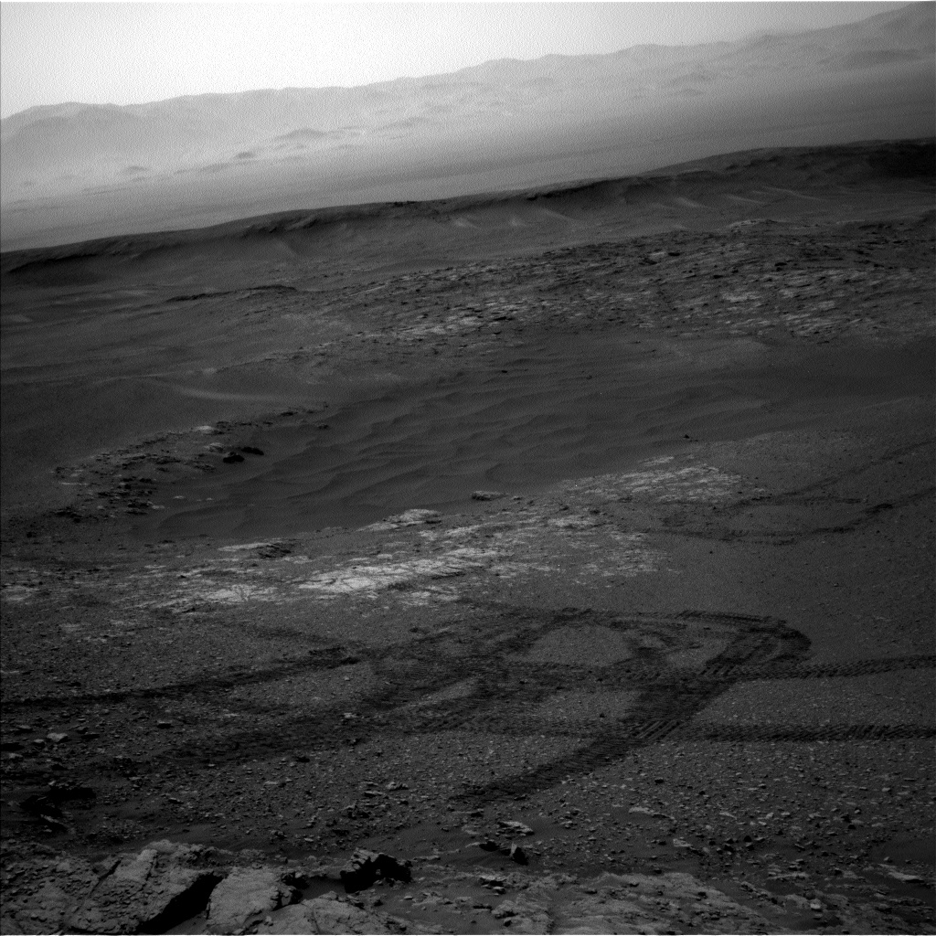 Nasa's Mars rover Curiosity acquired this image using its Left Navigation Camera on Sol 2481, at drive 3002, site number 76