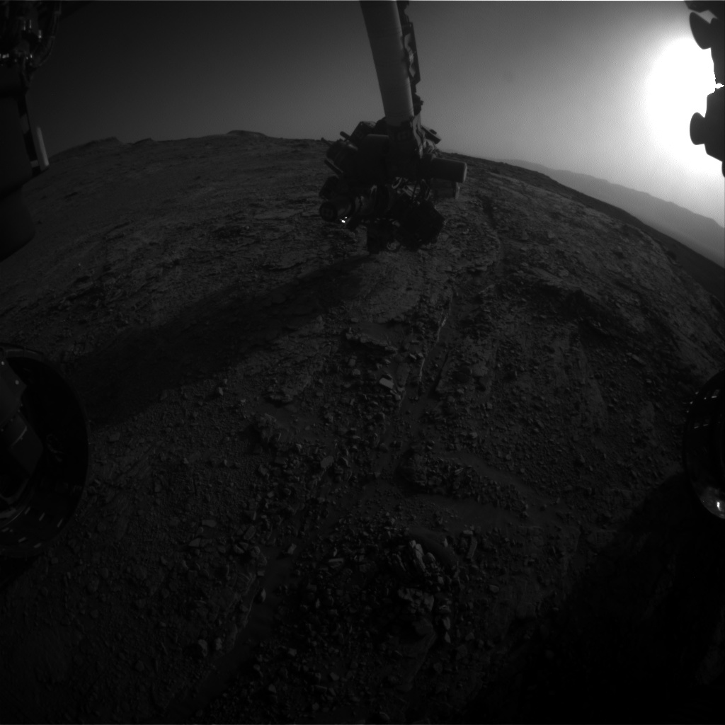 Nasa's Mars rover Curiosity acquired this image using its Front Hazard Avoidance Camera (Front Hazcam) on Sol 2483, at drive 3002, site number 76
