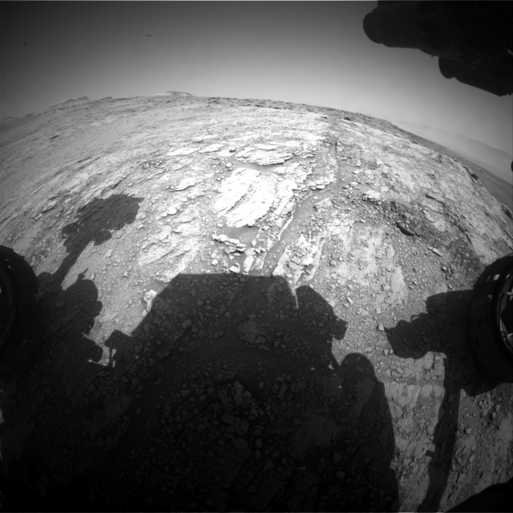 Nasa's Mars rover Curiosity acquired this image using its Front Hazard Avoidance Camera (Front Hazcam) on Sol 2484, at drive 3002, site number 76