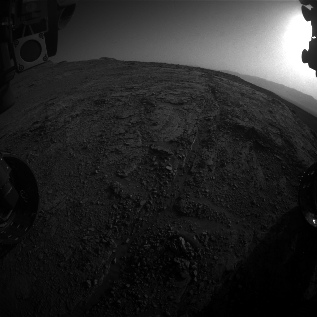 Nasa's Mars rover Curiosity acquired this image using its Front Hazard Avoidance Camera (Front Hazcam) on Sol 2492, at drive 3002, site number 76