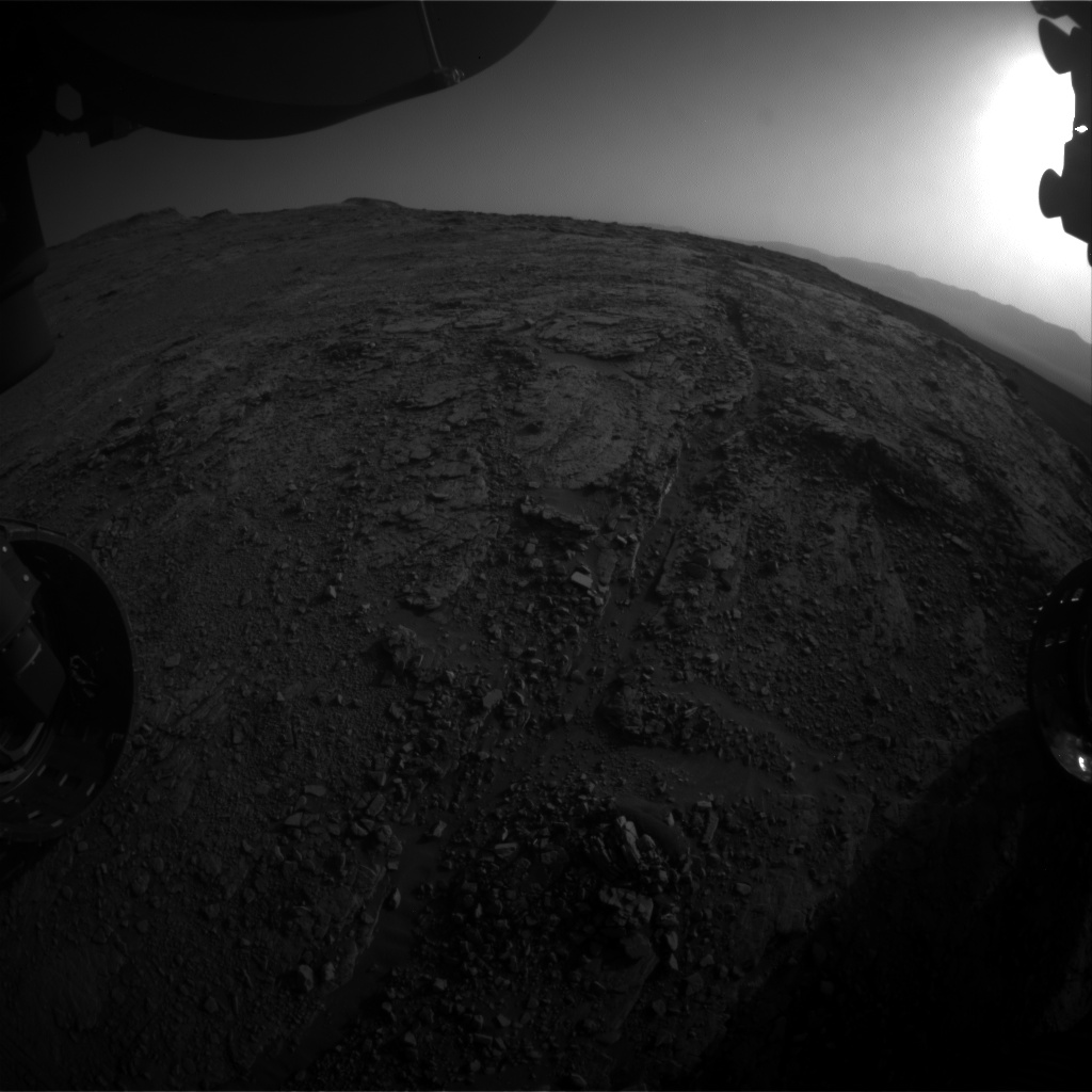 Nasa's Mars rover Curiosity acquired this image using its Front Hazard Avoidance Camera (Front Hazcam) on Sol 2497, at drive 3002, site number 76