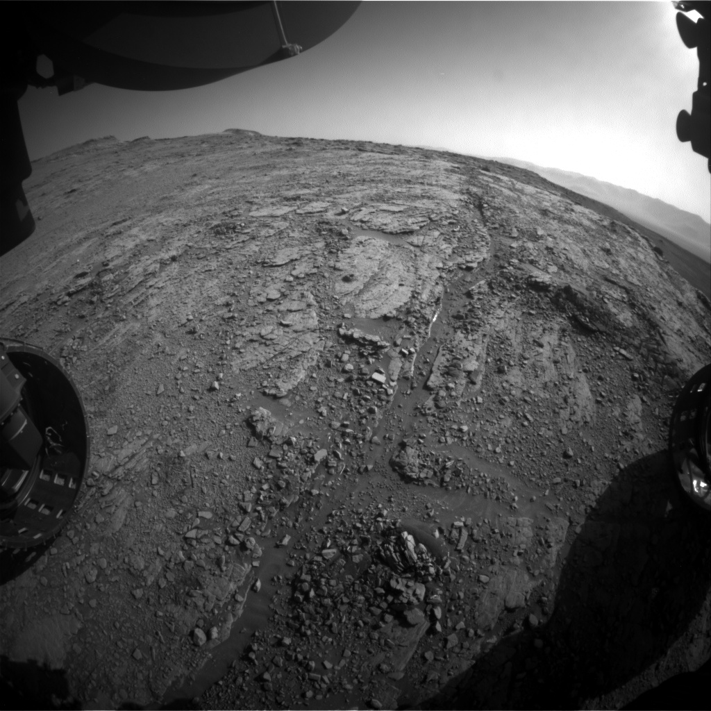 Nasa's Mars rover Curiosity acquired this image using its Front Hazard Avoidance Camera (Front Hazcam) on Sol 2500, at drive 3002, site number 76