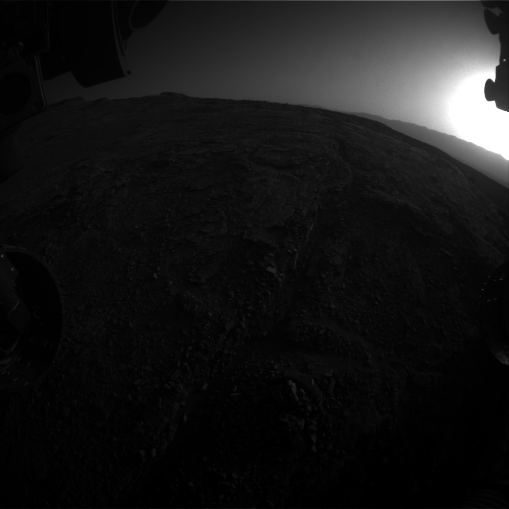 Nasa's Mars rover Curiosity acquired this image using its Front Hazard Avoidance Camera (Front Hazcam) on Sol 2536, at drive 3002, site number 76