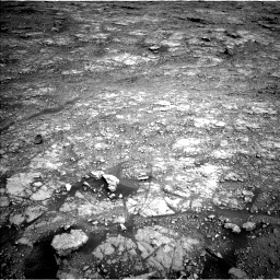 Nasa's Mars rover Curiosity acquired this image using its Left Navigation Camera on Sol 2555, at drive 3110, site number 76