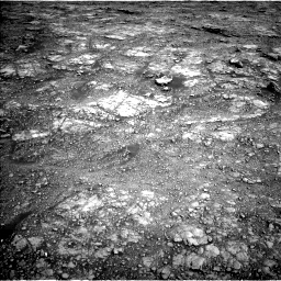 Nasa's Mars rover Curiosity acquired this image using its Left Navigation Camera on Sol 2555, at drive 3128, site number 76