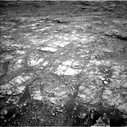 Nasa's Mars rover Curiosity acquired this image using its Left Navigation Camera on Sol 2555, at drive 3152, site number 76