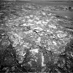 Nasa's Mars rover Curiosity acquired this image using its Left Navigation Camera on Sol 2555, at drive 3236, site number 76