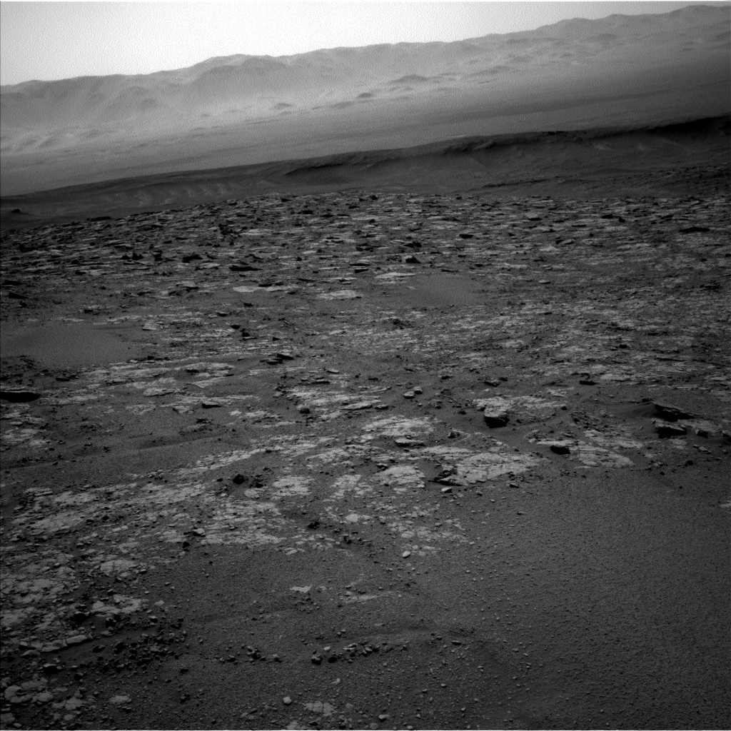 Nasa's Mars rover Curiosity acquired this image using its Left Navigation Camera on Sol 2555, at drive 0, site number 77