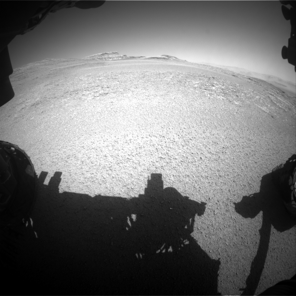 Nasa's Mars rover Curiosity acquired this image using its Front Hazard Avoidance Camera (Front Hazcam) on Sol 2556, at drive 22, site number 77