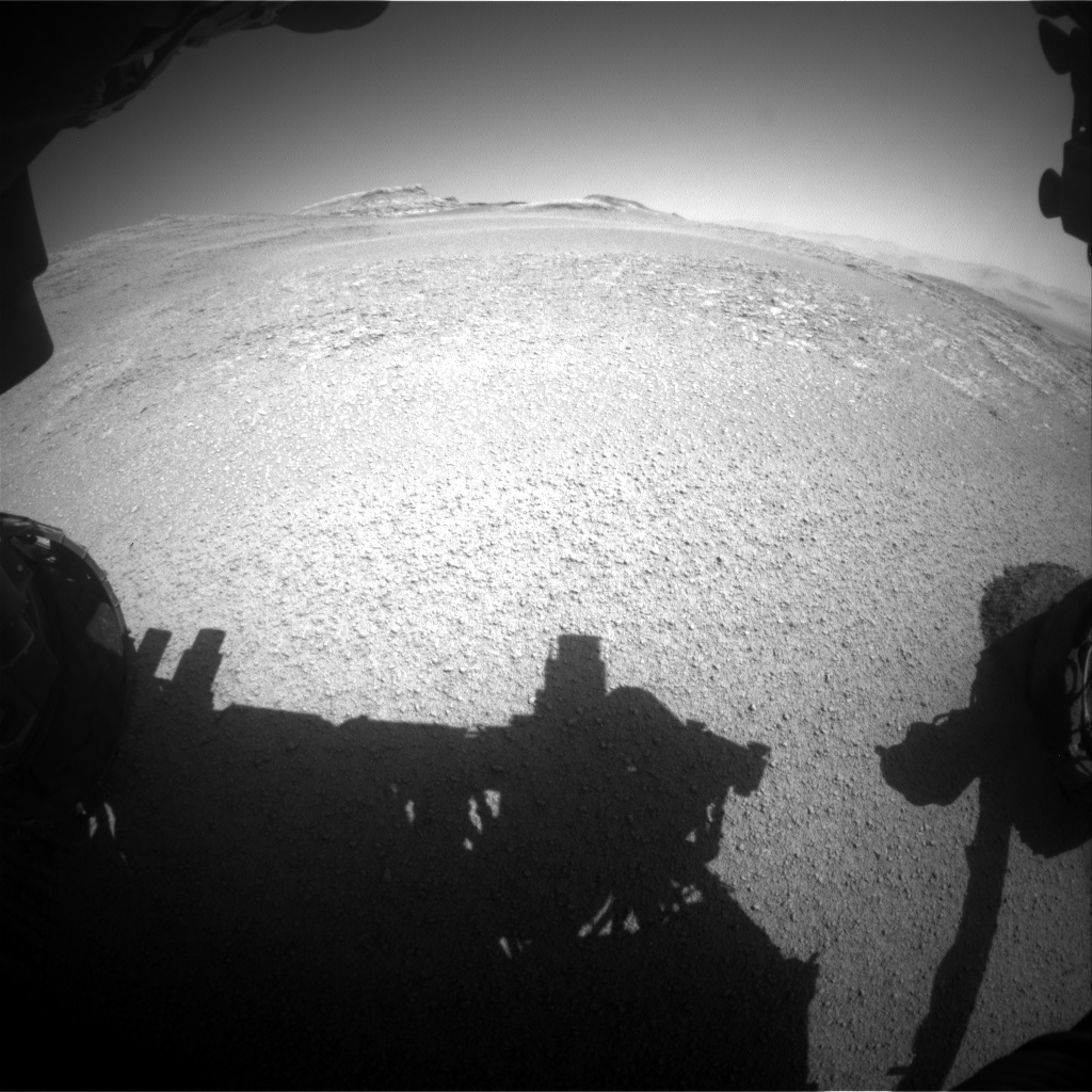 Nasa's Mars rover Curiosity acquired this image using its Front Hazard Avoidance Camera (Front Hazcam) on Sol 2556, at drive 34, site number 77