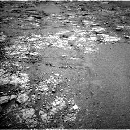 Nasa's Mars rover Curiosity acquired this image using its Left Navigation Camera on Sol 2556, at drive 6, site number 77