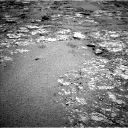 Nasa's Mars rover Curiosity acquired this image using its Left Navigation Camera on Sol 2556, at drive 12, site number 77