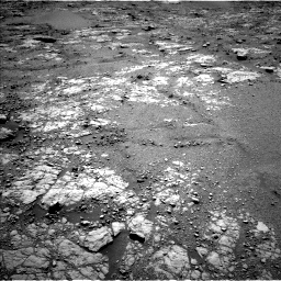 Nasa's Mars rover Curiosity acquired this image using its Left Navigation Camera on Sol 2556, at drive 52, site number 77
