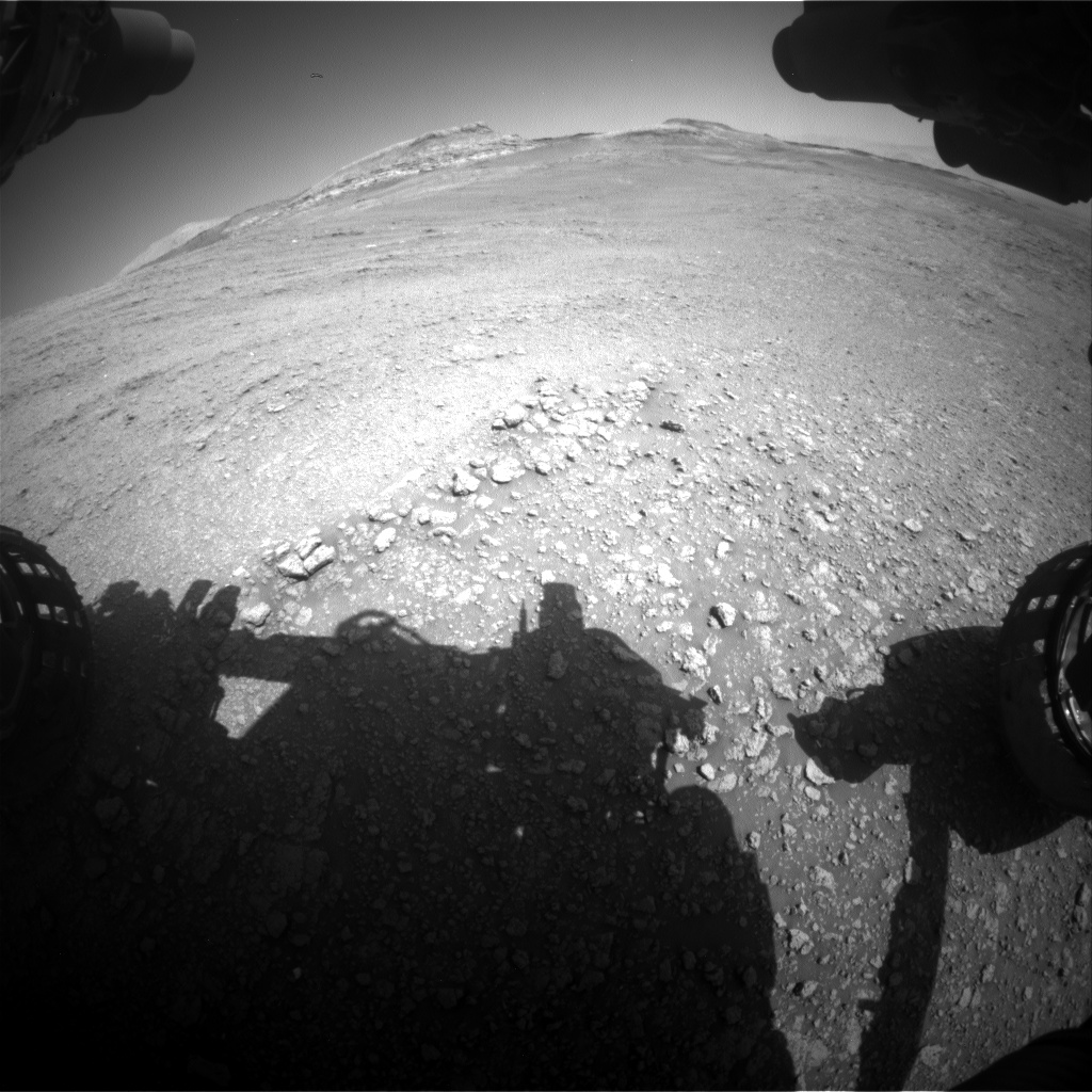 Nasa's Mars rover Curiosity acquired this image using its Front Hazard Avoidance Camera (Front Hazcam) on Sol 2563, at drive 328, site number 77
