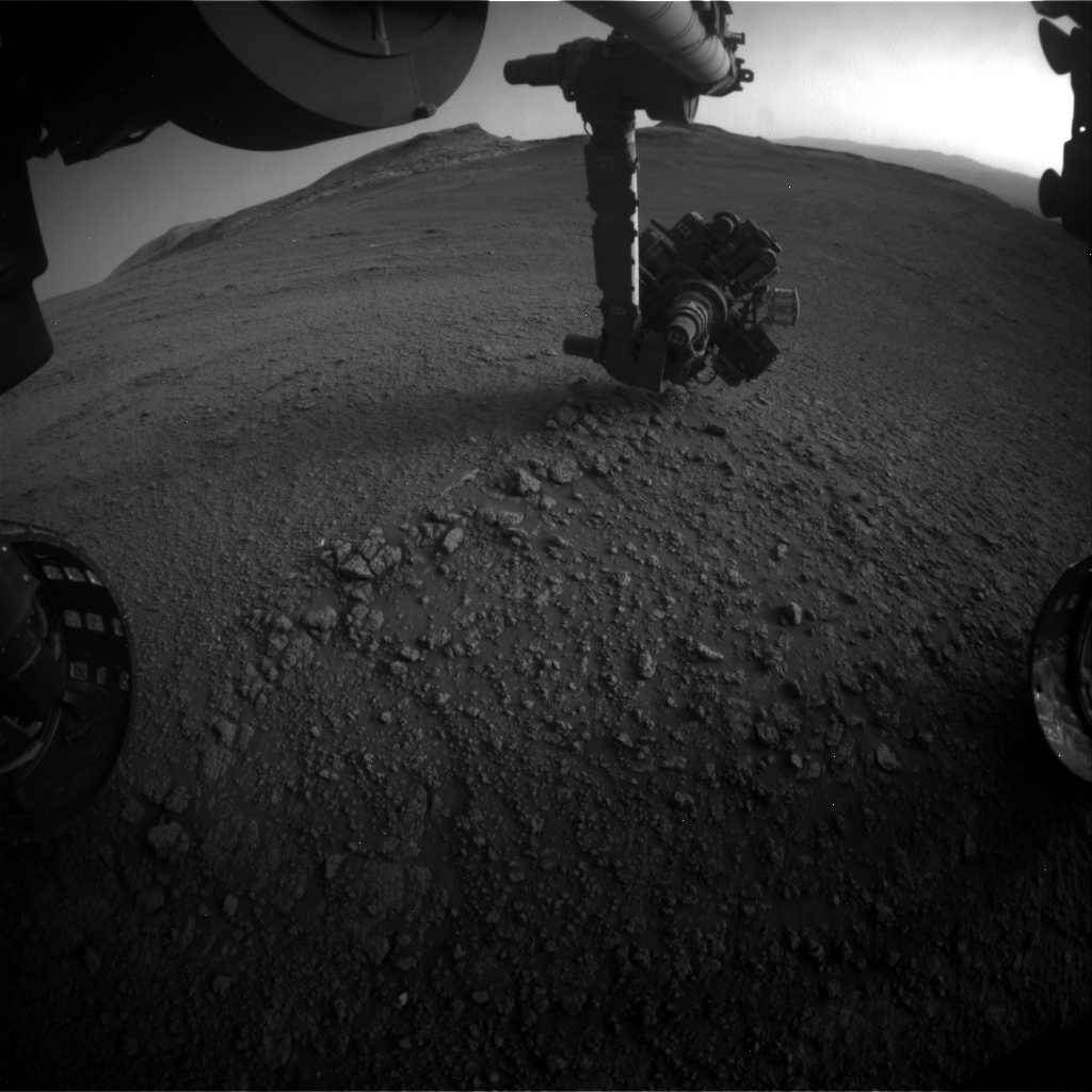 Nasa's Mars rover Curiosity acquired this image using its Front Hazard Avoidance Camera (Front Hazcam) on Sol 2564, at drive 328, site number 77