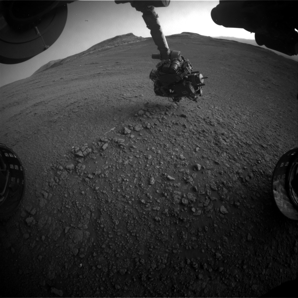 Nasa's Mars rover Curiosity acquired this image using its Front Hazard Avoidance Camera (Front Hazcam) on Sol 2564, at drive 328, site number 77