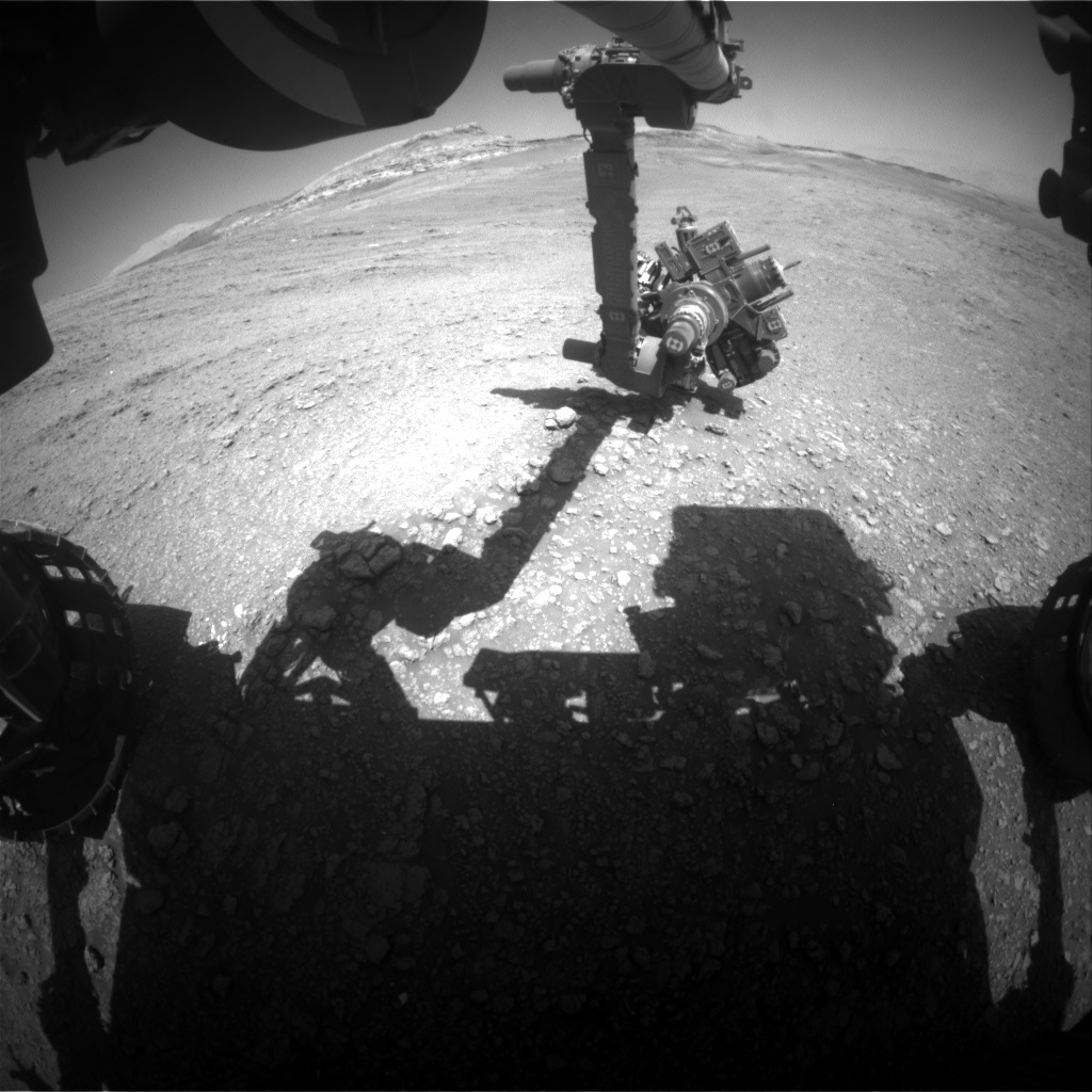 Nasa's Mars rover Curiosity acquired this image using its Front Hazard Avoidance Camera (Front Hazcam) on Sol 2565, at drive 328, site number 77
