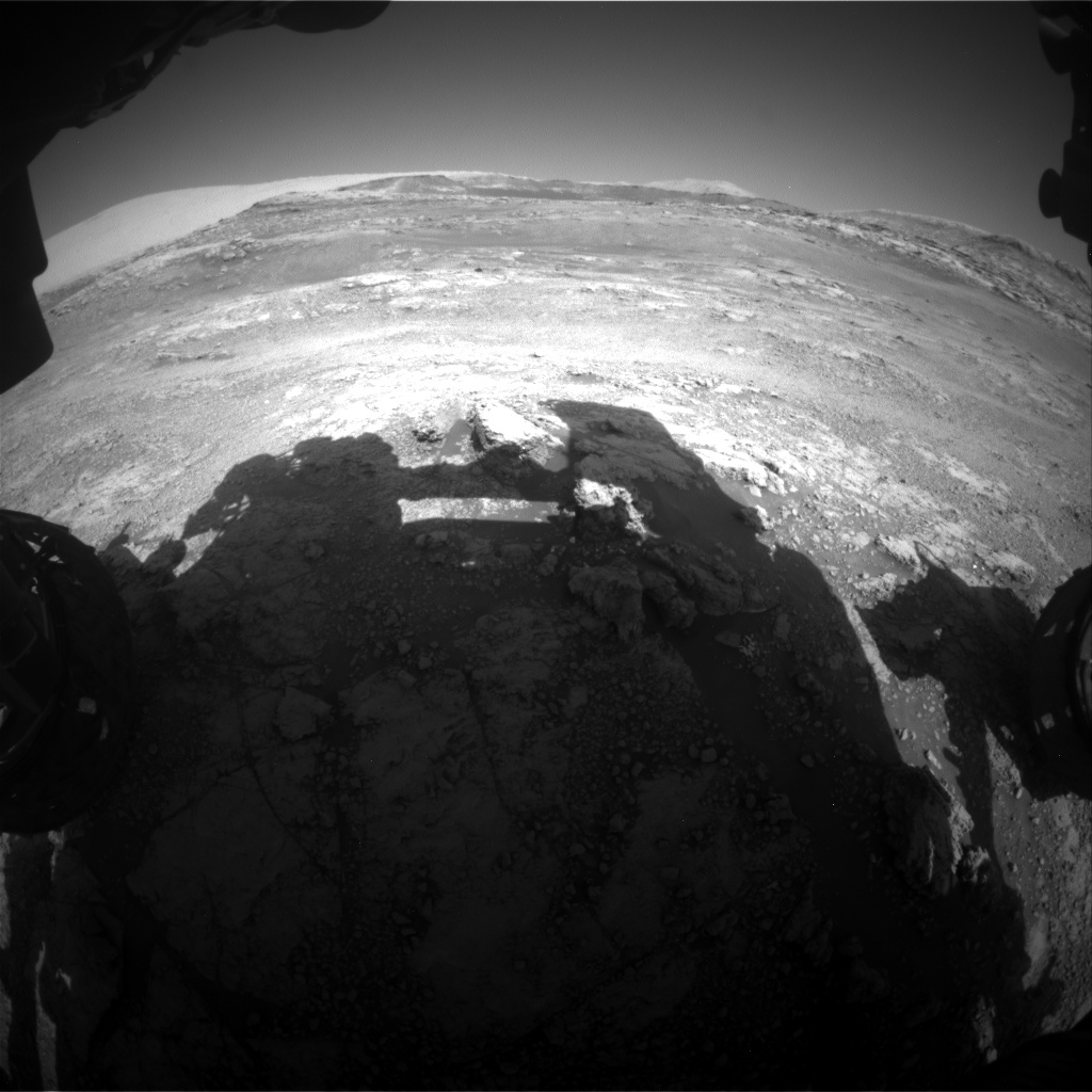Nasa's Mars rover Curiosity acquired this image using its Front Hazard Avoidance Camera (Front Hazcam) on Sol 2565, at drive 574, site number 77