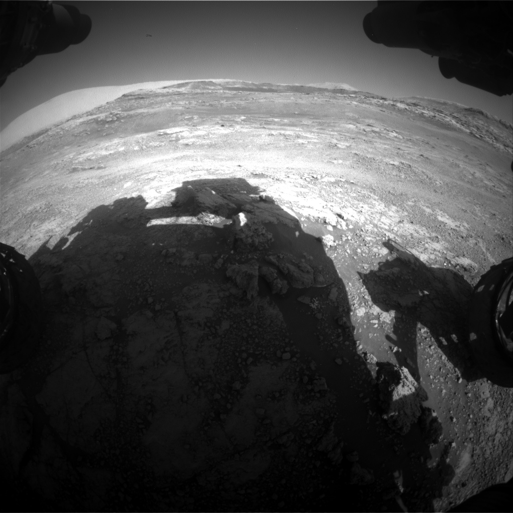 Nasa's Mars rover Curiosity acquired this image using its Front Hazard Avoidance Camera (Front Hazcam) on Sol 2566, at drive 574, site number 77