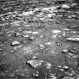 Nasa's Mars rover Curiosity acquired this image using its Left Navigation Camera on Sol 2570, at drive 910, site number 77