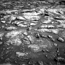 Nasa's Mars rover Curiosity acquired this image using its Left Navigation Camera on Sol 2570, at drive 952, site number 77