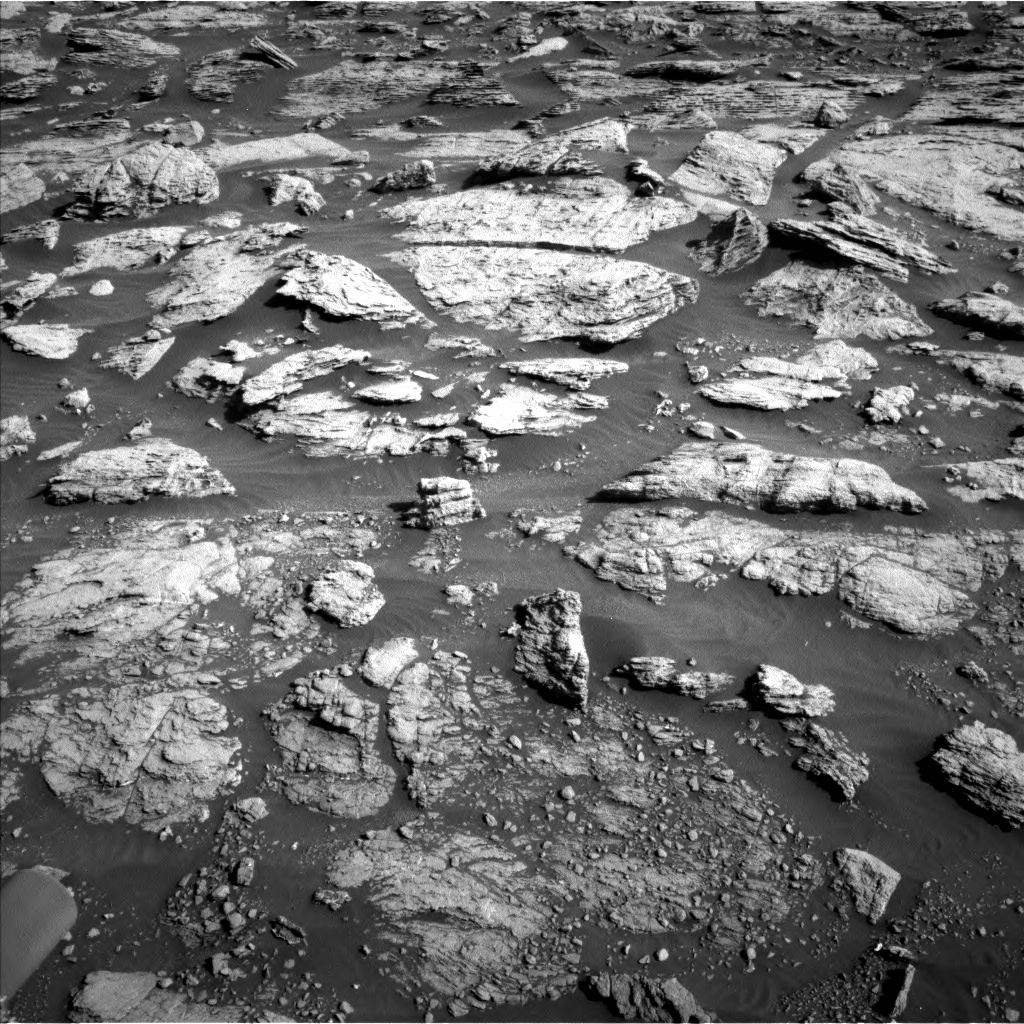 Nasa's Mars rover Curiosity acquired this image using its Left Navigation Camera on Sol 2570, at drive 964, site number 77