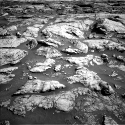 Nasa's Mars rover Curiosity acquired this image using its Left Navigation Camera on Sol 2570, at drive 970, site number 77