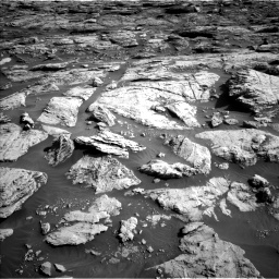 Nasa's Mars rover Curiosity acquired this image using its Left Navigation Camera on Sol 2570, at drive 976, site number 77