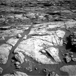 Nasa's Mars rover Curiosity acquired this image using its Left Navigation Camera on Sol 2570, at drive 988, site number 77