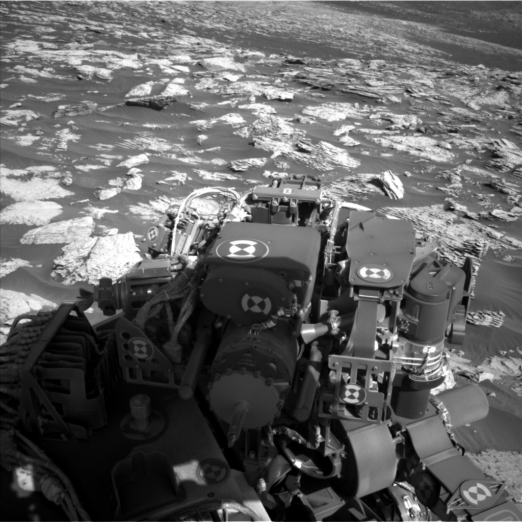 Nasa's Mars rover Curiosity acquired this image using its Left Navigation Camera on Sol 2570, at drive 1006, site number 77