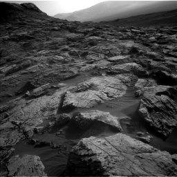 Nasa's Mars rover Curiosity acquired this image using its Left Navigation Camera on Sol 2572, at drive 1018, site number 77