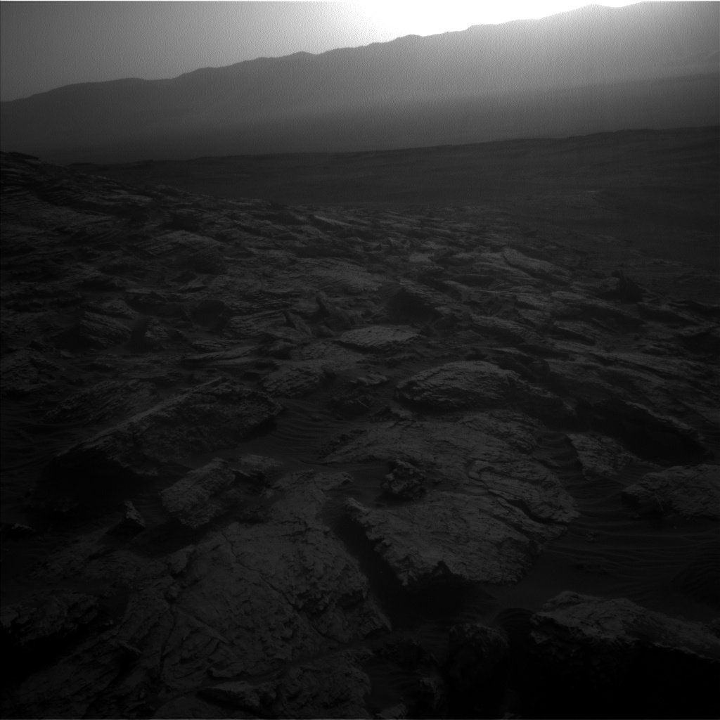 Nasa's Mars rover Curiosity acquired this image using its Left Navigation Camera on Sol 2572, at drive 1070, site number 77