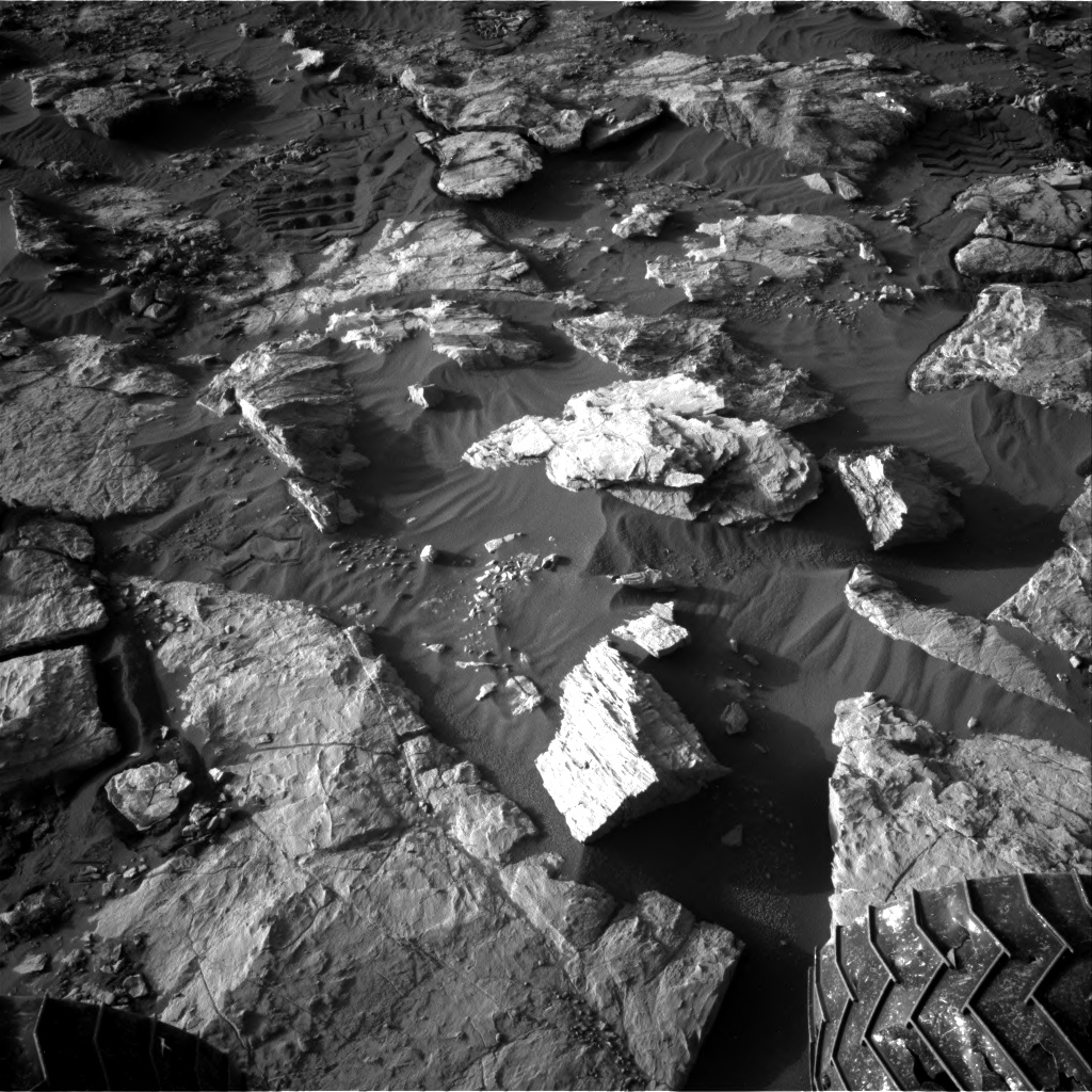 Nasa's Mars rover Curiosity acquired this image using its Right Navigation Camera on Sol 2572, at drive 1070, site number 77