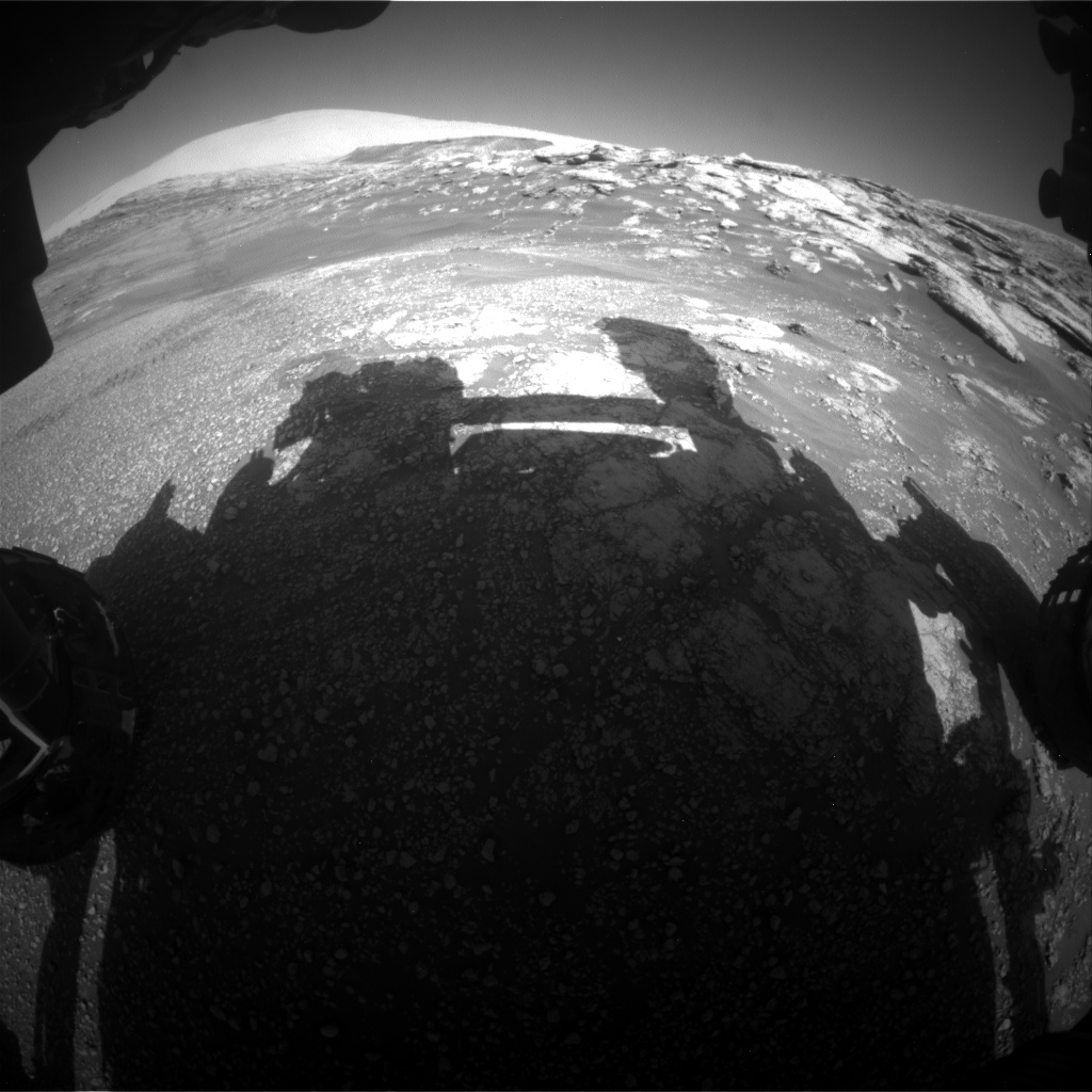 Nasa's Mars rover Curiosity acquired this image using its Front Hazard Avoidance Camera (Front Hazcam) on Sol 2575, at drive 1416, site number 77