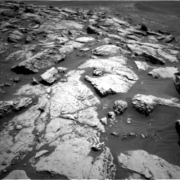 Nasa's Mars rover Curiosity acquired this image using its Left Navigation Camera on Sol 2575, at drive 1112, site number 77